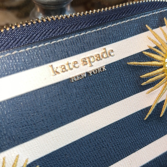 Kate Spade Sun kissed striped zip around continental wallet - Picture 11 of 12